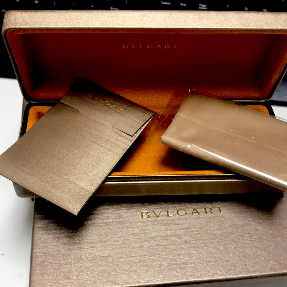 Bulgari Men's Brown Card Holder